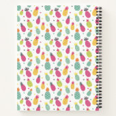 Carnet Fun Tropical Ananas motif de fruits d'été (Dos)