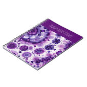 Carnet Fun violet violet rose Batik Cercles Art Motif (Côté gauche)