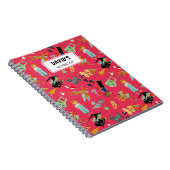 Carnet Fun Wizard of Oz on red children's design (Côté Droit)