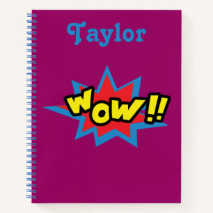 Carnet Fun Wow bande dessinée Script