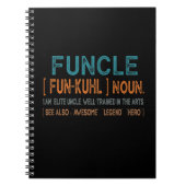 Carnet Funcle Funny Uncle Définition, Awesome Legend Hero (Devant)