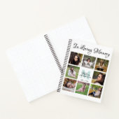 Carnet Funeral Personalized 8 Photo Memorial Guest Book (Intérieur)