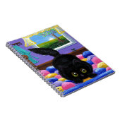 Carnet Funky Black Cat Mouse Lit Créationarts (Côté Droit)