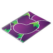 Carnet Funky eggplant (Côté gauche)