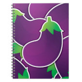 Carnet Funky eggplant (Devant)