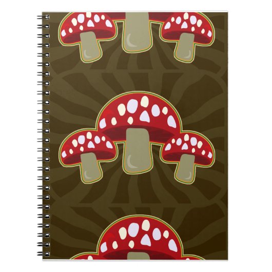 Carnet Funky Fungi Motif de champignons (Devant)