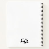 Carnet Funky Panda Blush Rose noir blanc Monogramme Scrip (Dos)