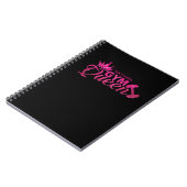 Carnet Funky Personnalisé Hot Rose Faux Parties scintilla (Côté gauche)