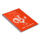 Carnet Funky Portugais Rooster Moderne Silhouette (Côté Droit)