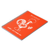 Carnet Funky Portugais Rooster Moderne Silhouette (Côté gauche)
