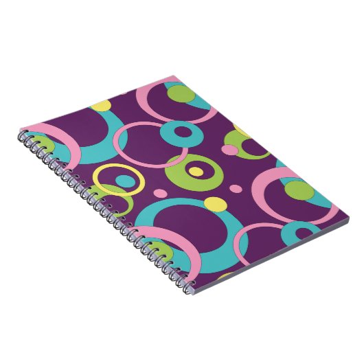 Carnet Funky Purple Circles. (Côté Droit)