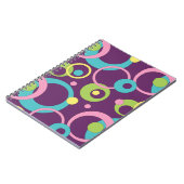Carnet Funky Purple Circles. (Côté gauche)