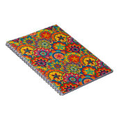 Carnet Funky Retro couleur Motif Mandala (Côté Droit)