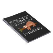 Carnet Funky Science Pun Chimie Sloth Nap Lover (Côté Droit)