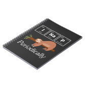 Carnet Funky Science Pun Chimie Sloth Nap Lover (Côté gauche)