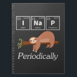 Carnet Funky Science Pun Chimie Sloth Nap Lover<br><div class="desc">Funny Science Pun Chimie Sloth Nap Lover. Le don d'un scientifique et d'un chimiste.</div>