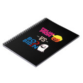 Carnet Funky Trumpkin Vs Boo Biden Classe Design Hallowee (Côté gauche)