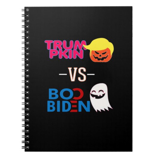 Carnet Funky Trumpkin Vs Boo Biden Classe Design Hallowee (Devant)