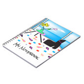 Carnet Funky Whimsical Colorful Miami, Graphic (Côté gauche)