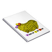 Carnet Funky Yellow Ram Chinois Année Zodiac Anniversaire (Côté Droit)