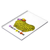 Carnet Funky Yellow Ram Chinois Année Zodiac Anniversaire (Côté gauche)