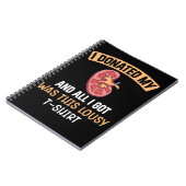 Carnet Funn Kidney Transplant Organs Humor (Côté gauche)