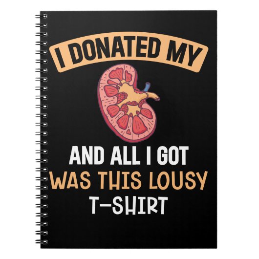 Carnet Funn Kidney Transplant Organs Humor (Devant)