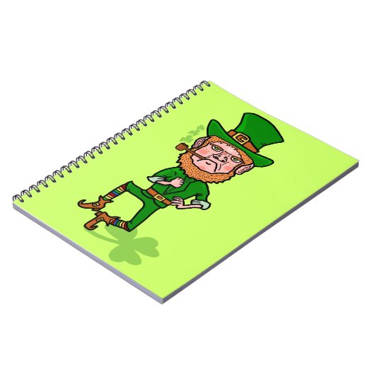 Carnet Funny Angry Lucky Irish Leprechaun (Côté gauche)