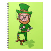 Carnet Funny Angry Lucky Irish Leprechaun (Devant)