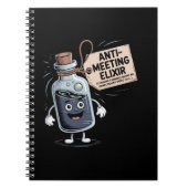 Carnet Funny Anti-Meeting Elixir | Retro Cartoon Office H (Devant)