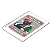 Carnet Funny Black Cat Christmas Dear Santa, I Can Explai (Côté gauche)