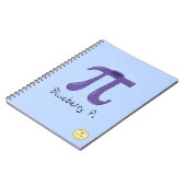 Carnet Funny Blueberry Pi Symbole enseignant de mathémati (Côté gauche)