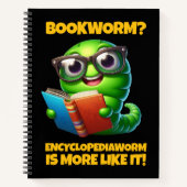 Carnet Funny Bookworm? Encyclopediaworm is More Like It! (Devant)