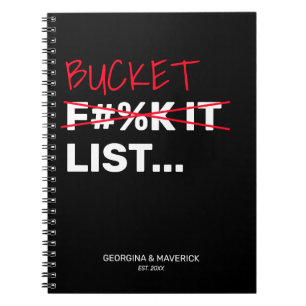 Carnet Funny Bucket List Couples Adventure Keepsaké