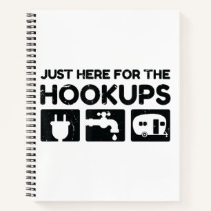 Carnet Funny Camping RV Caravan Motorhome Juste Ici Pour