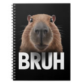 Carnet Funny Capybara Bruh (Devant)