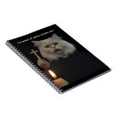 Carnet Funny Cat Exorcist Notebook - Catnip Compels You (Côté Droit)