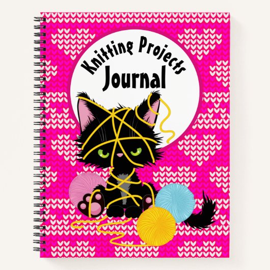 Carnet Funny Chaotic Chaotic Tricot Projets (Devant)