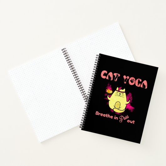 Carnet Funny Chat Yoga (Intérieur)
