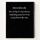 Carnet Funny Chien Monster : Biscuit Behemoth (Dos)