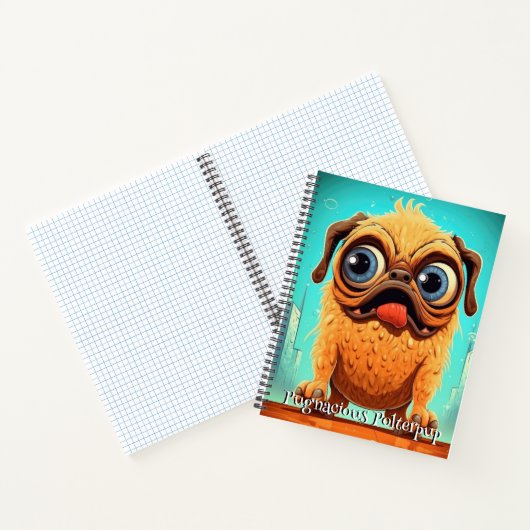 Carnet Funny Chien Monster : Pugnacious Polterpup (Intérieur)