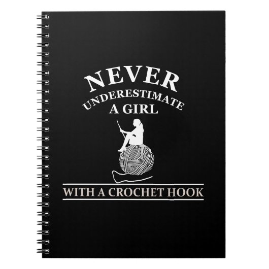 Carnet Funny crochet citation crocheters cadeau (Devant)