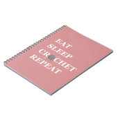 Carnet Funny crochet citation tricot dire cadeau (Côté gauche)