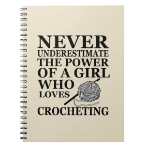 Carnet Funny crochet citations crocheters cadeau