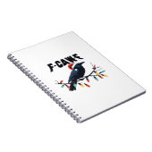 Carnet Funny Crow Christmas Classic Retro Design (Côté Droit)