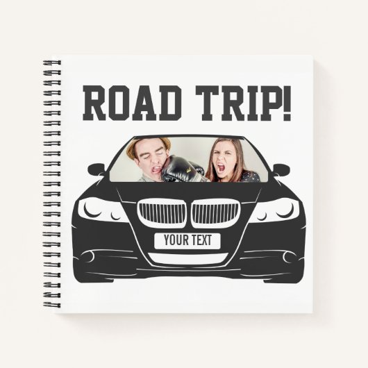 Carnet Funny Custom Car Photo Voyage routier (Devant)
