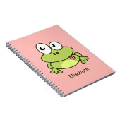 Carnet Funny cute frog cartoon kids (Côté Droit)