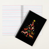 Carnet Funny Dachshund Christmas Tree (À l'intérieur)