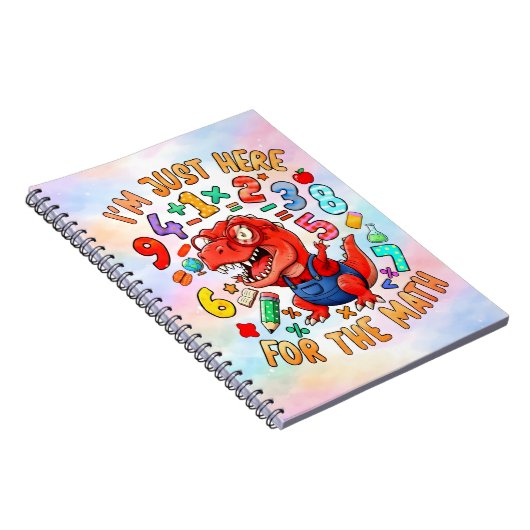 Carnet Funny Dinosaur Math Notebook for Kids (Côté Droit)