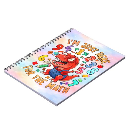 Carnet Funny Dinosaur Math Notebook for Kids (Côté gauche)